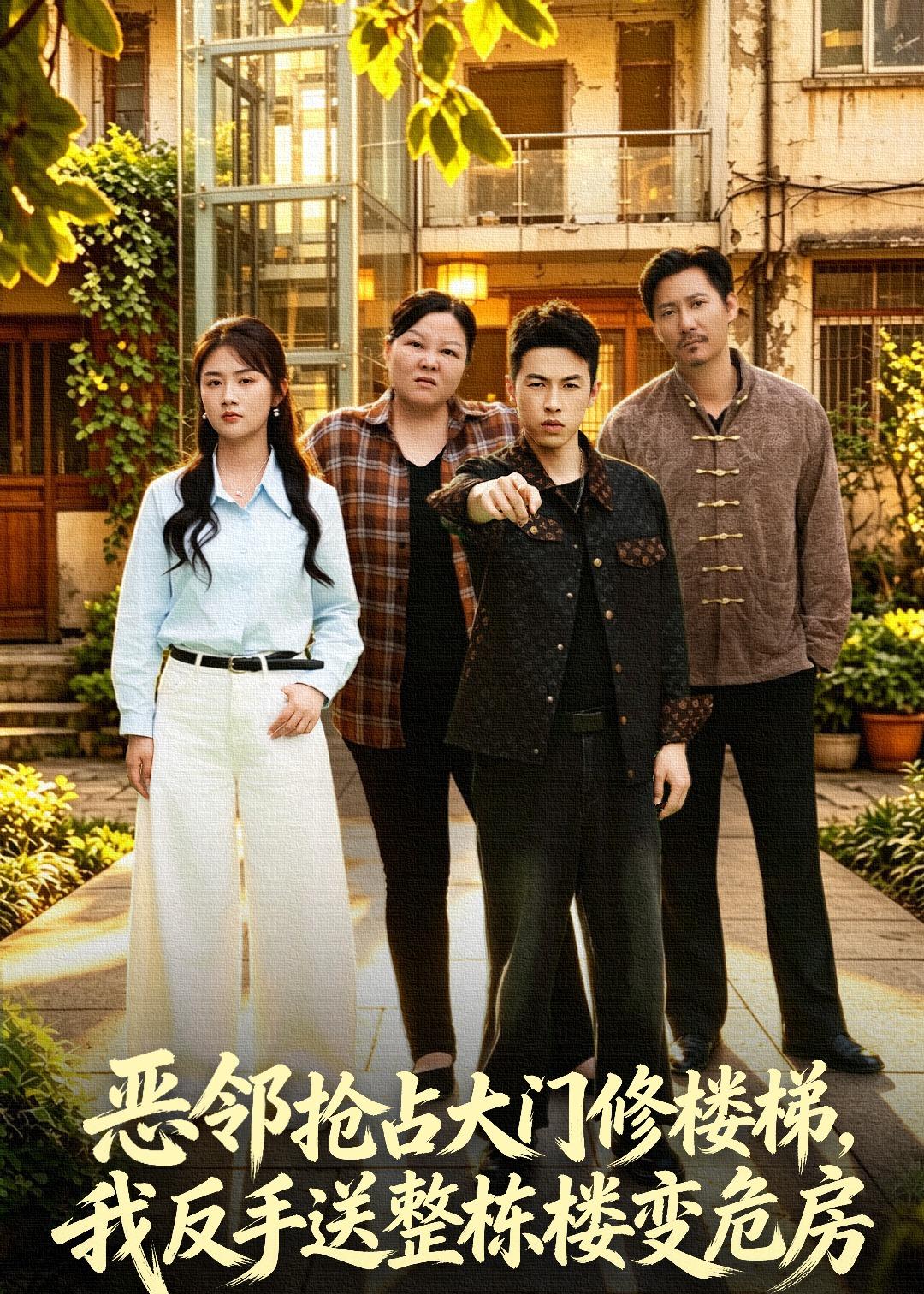 惡鄰搶占大門修樓梯，我反手送整棟樓變危房(全集)